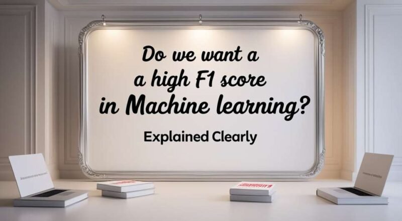 do we want a high f1 score in machine learning